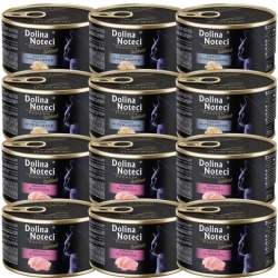 DOLINA NOTECI Premium Sterilised per gatti MIX DI SAPORI 12x185g