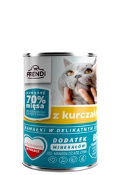 Frendi Pezzi in salsa delicata con pollo 400 g per un gatto