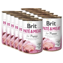 Brit Pate & Meat Puppy Pollo e tacchino 12x400g