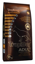 Tropidog Super Premium Agnello e riso per adulti di razza media e grande 15kg