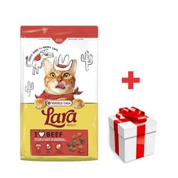 VERSELE-LAGA Lara  Adult Beef 7 kg - alimenti per gatti adulti al gusto di manzo + sorpresa per il gatto