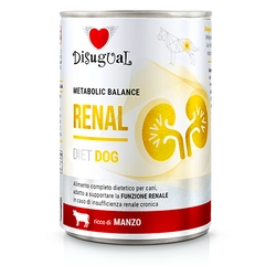 Disugual Cibo umido per cani Veterinario RENAL Manzo (adulto) 400 g