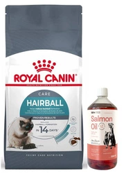 ROYAL CANIN Hairball Care 10kg + LAB V Olio di Salmone per cani e gatti 1000ml