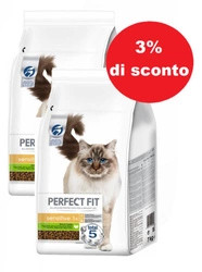 PERFECT FIT Sensitive 1+ con tacchino 2x7kg - 3% di sconto in un set