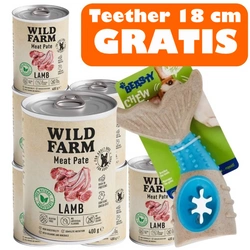 Wild Farm Pate Lamb 6x400g cibo per cani senza glutine
