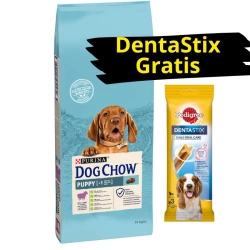 Purina Dog Chow Cucciolo Con agnello 14kg + PEDIGREE DentaStix GRATIS!