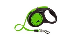 Flexi Guinzaglio New Classic S Nastro 5m Fino a 15kg Verde Neon