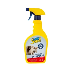 MR SMELL Cleans & disinfects 500 ml per la disinfezione di superfici, gabbie e trasportini