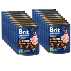 Brit Premium By Nature Pollo con cuori di pollo 18x800g