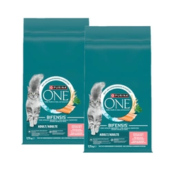 Purina One Adult Salmone&Grano alimenti per gatti adulti 2x9,75 kg