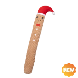 UNIQ PETS GIOCATTOLO DI PELUCHE PER CANI RUSTLY lungo biscotto di pan di zenzero frusciante 43 cm
