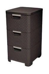 Curver Style Libreria con cassetti Marrone scuro 42l
