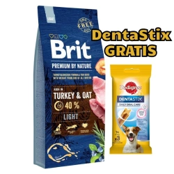 Brit Premium By Nature Light con tacchino e avena 15kg