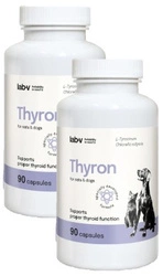 LAB-V Thyron - Supporto della normale funzione tiroidea per cani e gatti 2x90 capsule
