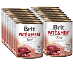 Brit Pate & Meat Con manzo 18x800g