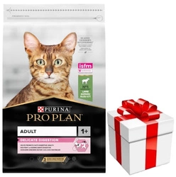 PRO PLAN Delicate Digestion Alimento per gatti adulti ricco di agnello 10kg + Sorpresa GRATUITA per il gatto!