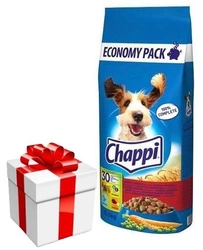 Chappi Cibo secco per cani con manzo, pollame e verdure 13,5kg + SORPRESA GRATUITA PER IL CANE!