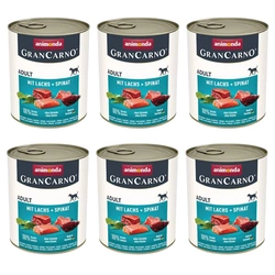 ANIMONDA GranCarno Adult Dog Salmone + Spinaci 6x800g