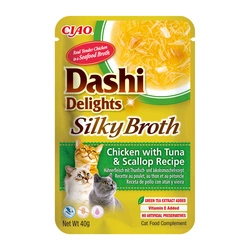 INABA Dashi Delights Brodo setoso di pollo con tonno e capesante Ricetta 40 g