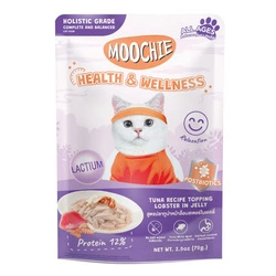 MOOCHIE Healthy & Wellness Ricetta al tonno e aragosta in gelatina (Calm & Wellness - Calma e benessere) 70 g