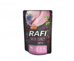 Rafi con tacchino per cane - bustina 300g (confezione nera)