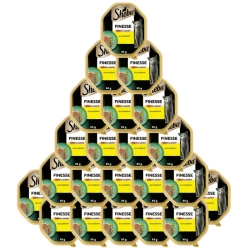 SHEBA Finesse vaschetta 22x85 g – alimento umido completo per gatti adulti, con pollo, in paté