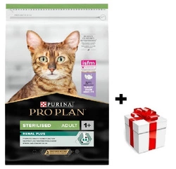 PRO PLAN Sterilised Renal turkey-rich cibo per gatti 10kg + sorpresa per il gatto GRATIS