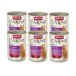 Animonda Gatto Carny Adulti Manzo e agnello 6x400g