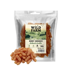 WILD FARM salsicce di coniglio 500 g snack per cani
