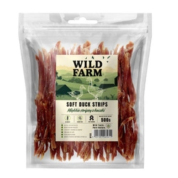 WILD FARM Strisce morbide di anatra 500 g snack per cani