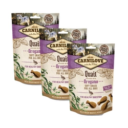 Carnilove Semi-Moist Snack, snack morbido all'origano 3x200 g
