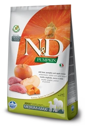 Farmina N&D Pumpkin Grain Free Canine Adult Medium&Maxi Boar&Apple 12kg