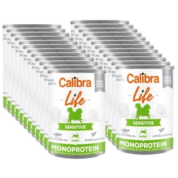 CALIBRA Dog Life Sensitive Coniglio 24x400g