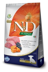 Farmina N&amp;D Pumpkin Grain Free Canine Puppy Mini Lamb&amp;Blueberry 2,5 kg
