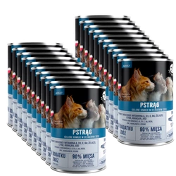 Pezzi PetRepublic in salsa di trota 20x400 g per un gatto