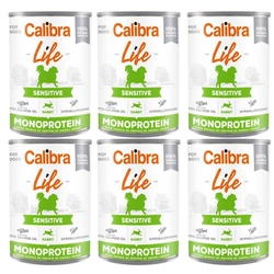 CALIBRA Dog Life Sensitive Coniglio 6x400g