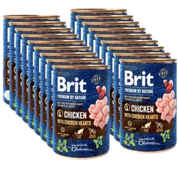 Brit Premium By Nature Pollo con cuori di pollo 18x400g
