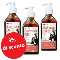 LAB V Olio di salmone potenziato con vitamine 3x250ml