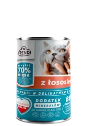 Frendi Pezzi in salsa delicata con salmone 400 g per un gatto