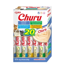 INABA  Churu para gatos - mezcla con atún 20x14g