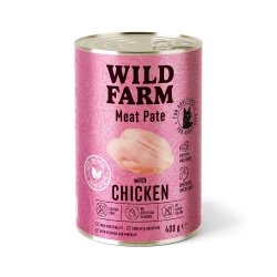 WILD FARM Pate Chicken 400 g - cibo senza glutine per gatti