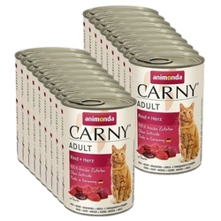 Animonda Gatto Carny Adulti Manzo e cuori 18x400g