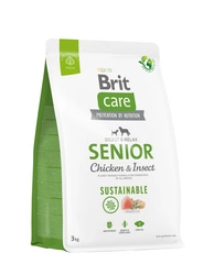 BRIT CARE Dog Sustainable Senior Pollo e Insetti 3 kg