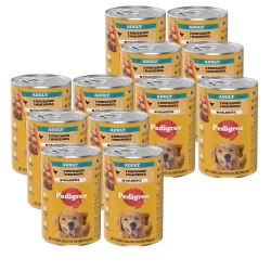 PEDIGREE Adult lattina 12x1200g - alimento umido completo per cani adulti, con pollo in gelatina