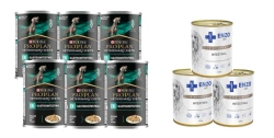 ENZO VET Dieta intestinale per malattie dell'apparato digerente con agnello per cani 3x400g + PRO PLAN Veterinary Diets Canine EN Gastrointestinal Krmivo pre psov Mousse 6x400g