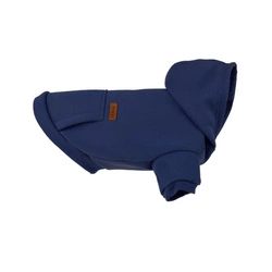 AMIPLAY - Felpa con cappuccio Texas 40 cm Miniature Schnauzer - blu navy