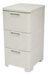 Curver Style Libreria con cassetti Crema 42l
