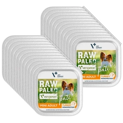 Vetexpert RAW PALEO PATE MINI adulto tacchino 24x150g - vaschetta tacchino