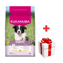 EUKANUBA Growing Puppy Medium Breed Pollo 3 kg + sorpresa per il cane