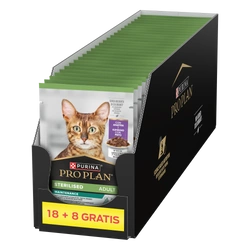 Purina Pro Plan Sterilised con anatra per gatti 26x85g (18+8 FREE)